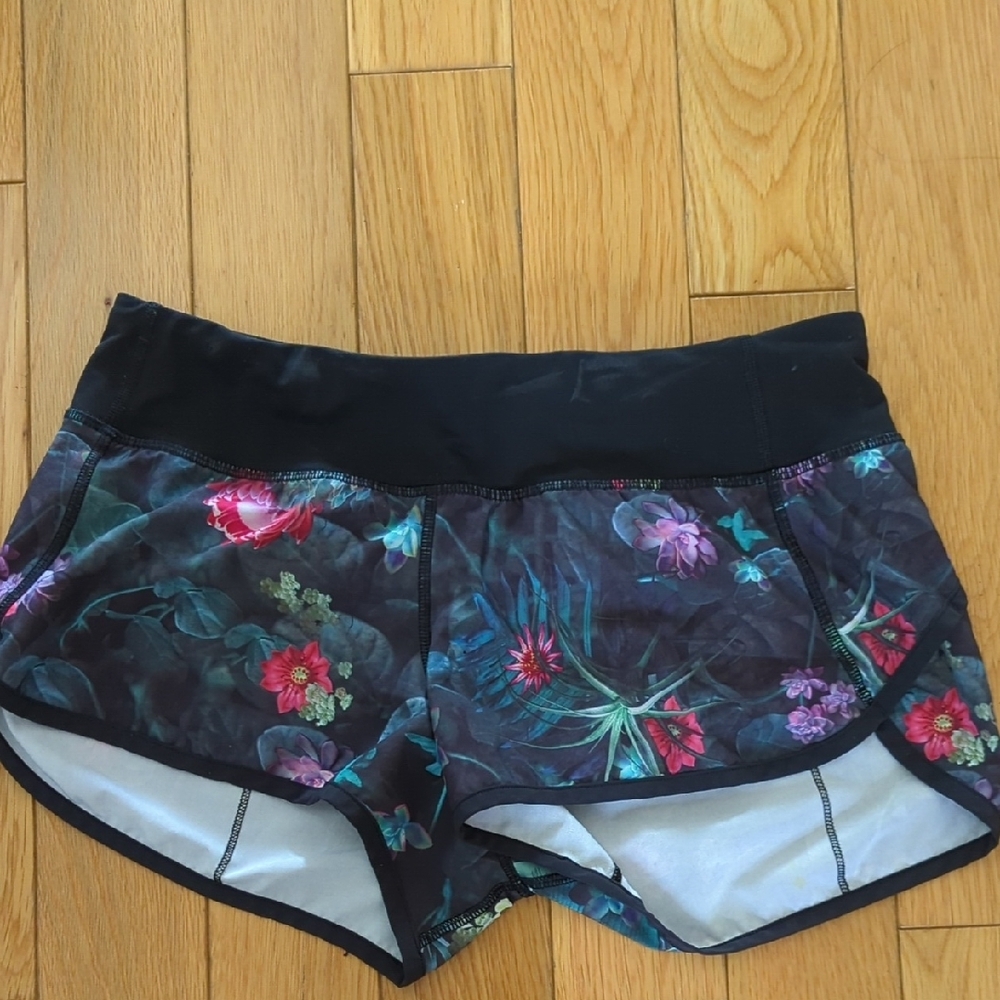 Floral Black Women's Shorts